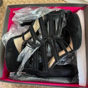 Vince Camuto Black Strappy Heels
